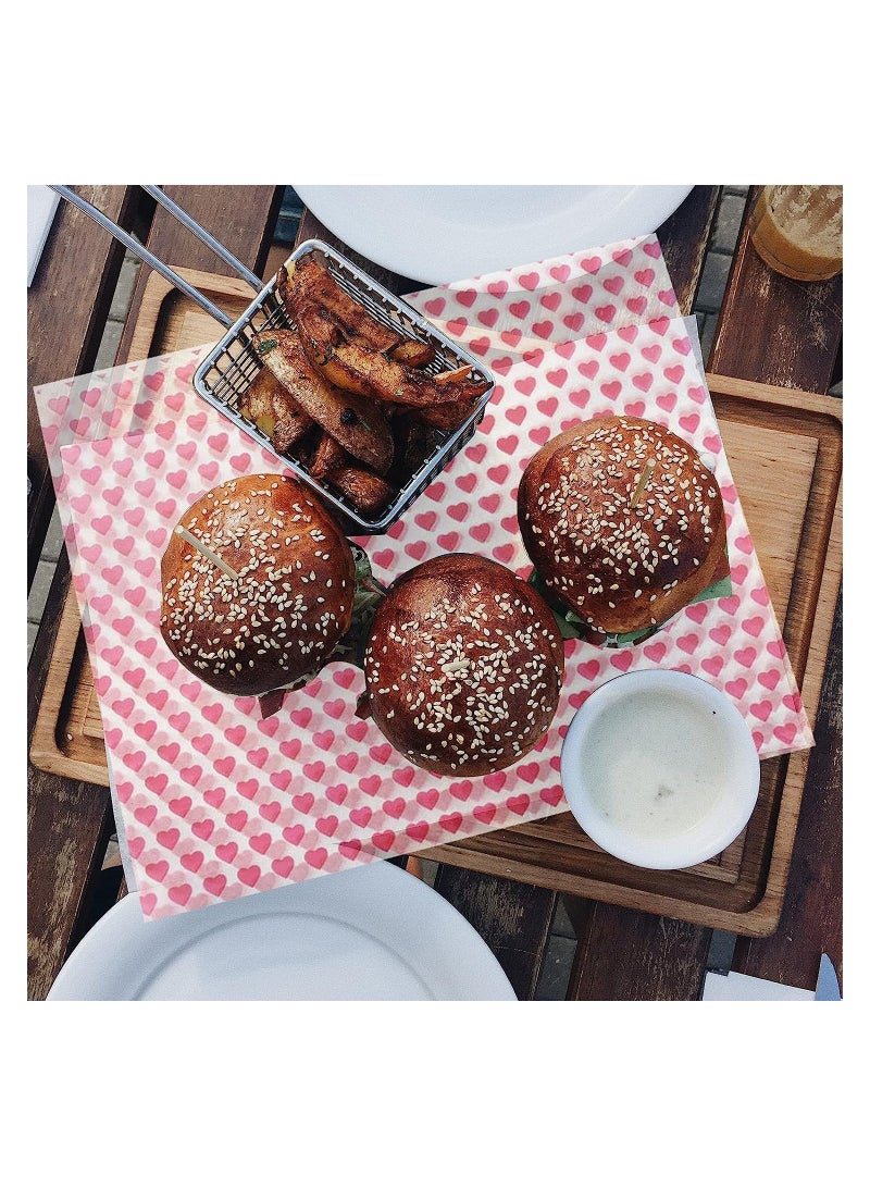 KASTWAVE 100Pcs Disposable Food Wrapping Paper, 9.8x8.5'' Cake Wrappers Sheets, Basket Liners Deli Papers for Cheesecake, Cookies, Sandwich, Handmade Soap Gift Wrapping Tissue - Image 5