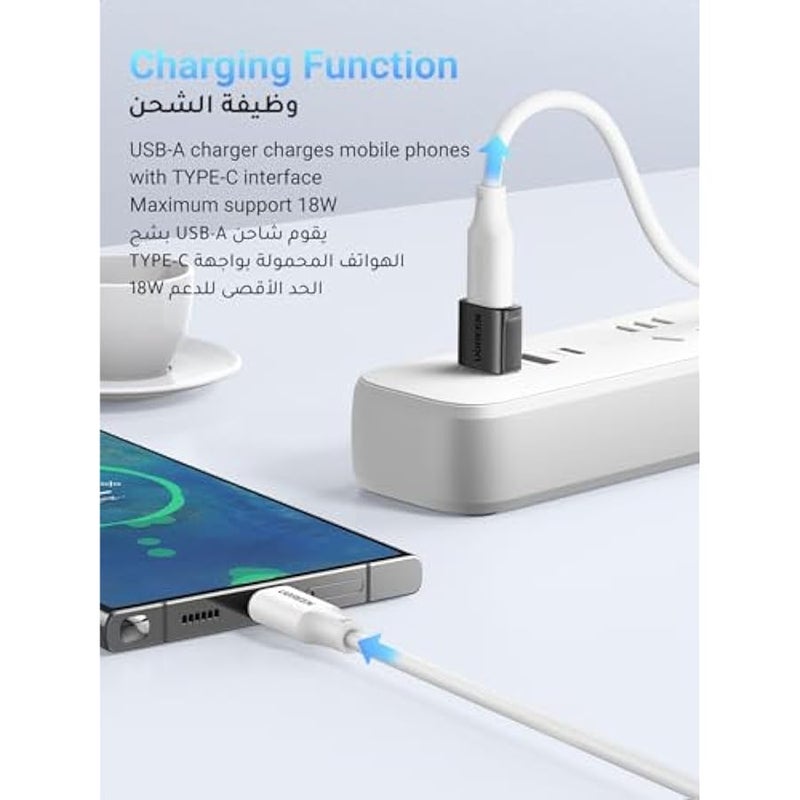 يوجرين محول USB C إلى USB ، قطعتان، موصل 10 جيجابت في الثانية من النوع C و A، محول من أنثى إلى ذكر لجهاز iPad Pro Air، iPhone16 Pro Max، Galaxy S23 S24 Ultra - Image 5