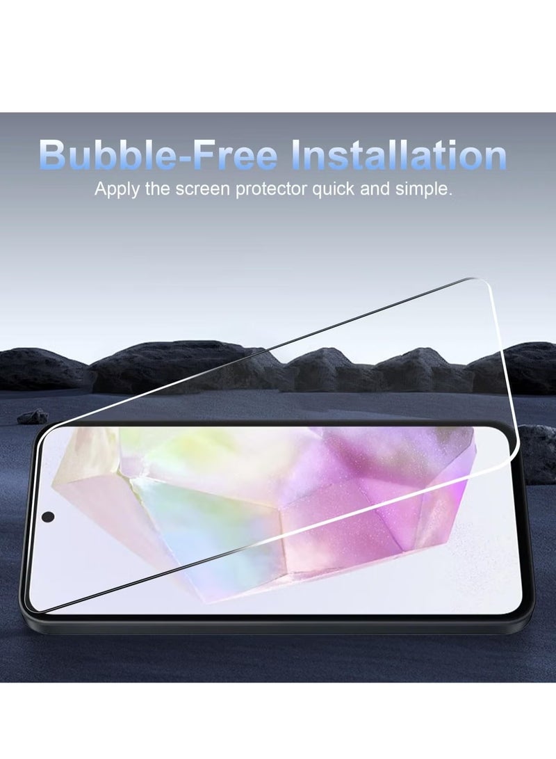 TIGER Samsung Galaxy A55 5G Screen Protector Pack of 3 – Bubble-Free, Full Coverage, Ultra-Clear Anti-Scratch, Shatterproof Tempered Glass for Maximum Protection – Perfect Fit for Samsung Galaxy A55 5G - Image 2
