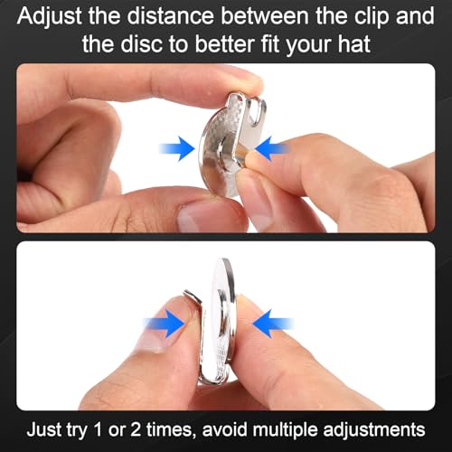 XIHIRCD 6pcs Golf Hat Clip, Strong Magnet Golf Ball Marker Magnetic Ball Marker Metal Holder for Golf Hats Caps Pants Gloves Belts Golf Accessories Women Men Gifts (Silver) - Image 5