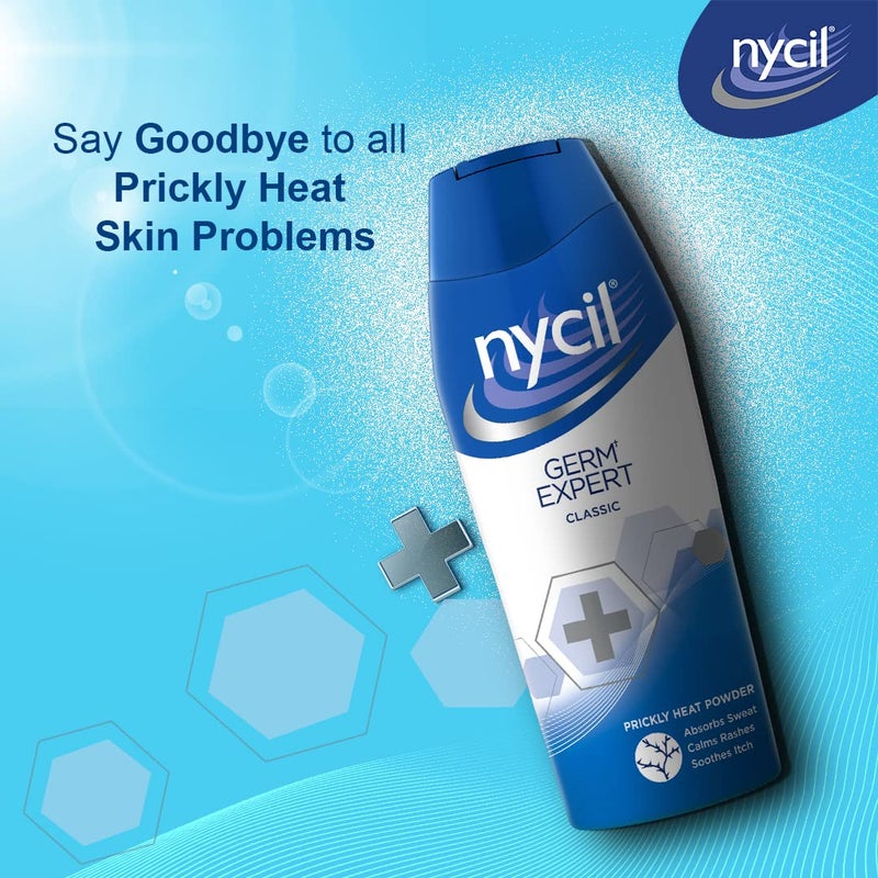 Nycil Classic Prickly Heat Talcum Powder 150g Cool Herbal 60g Free - Image 4