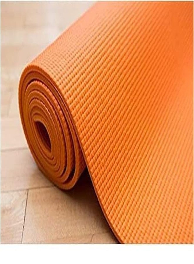 ZIVSA Premium Yoga Mat 4MM Thickness | Non-Slip Exercise & Fitness Mat | Lightweight, Sweat-Resistant & Durable | Ideal for Yoga, Pilates, Stretching & Home Workouts | Orange - Image 5