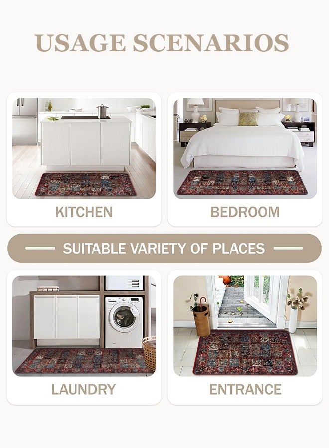 2 PCS Kitchen Floor Mats Rugs Set, Cushion Floor Carpet, Waterproof, Oil Resistant and Anti-Fatigue PU Standing Mat for Kitchen, Floor, Office, Sink, Laundry 45*75CM+45*120CM - Image 5