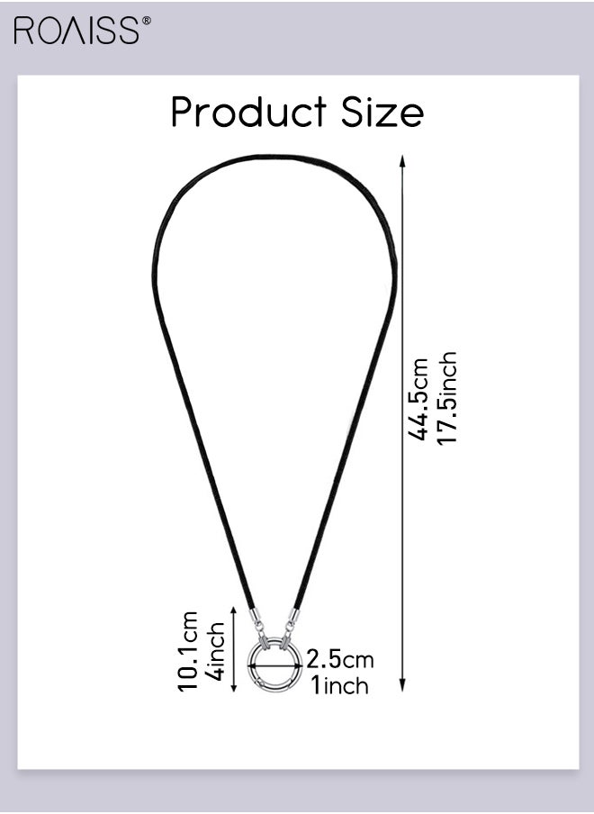roaiss - 3Pcs Eyeglass Holder Necklace Ring Simple Glasses Loop Holder Strap Chain Sunglasses Holder Anti-lost Cord Necklace for Men and Women - Image 1
