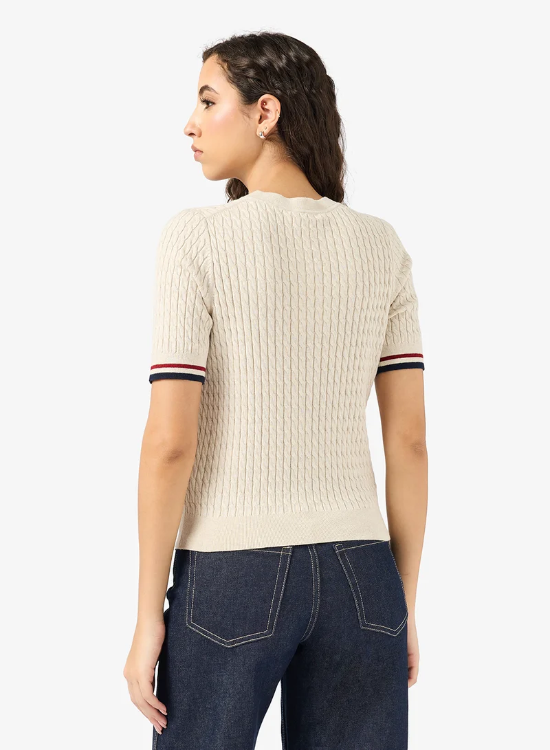 TOMMY HILFIGER Graphic Crew Neck Sweater