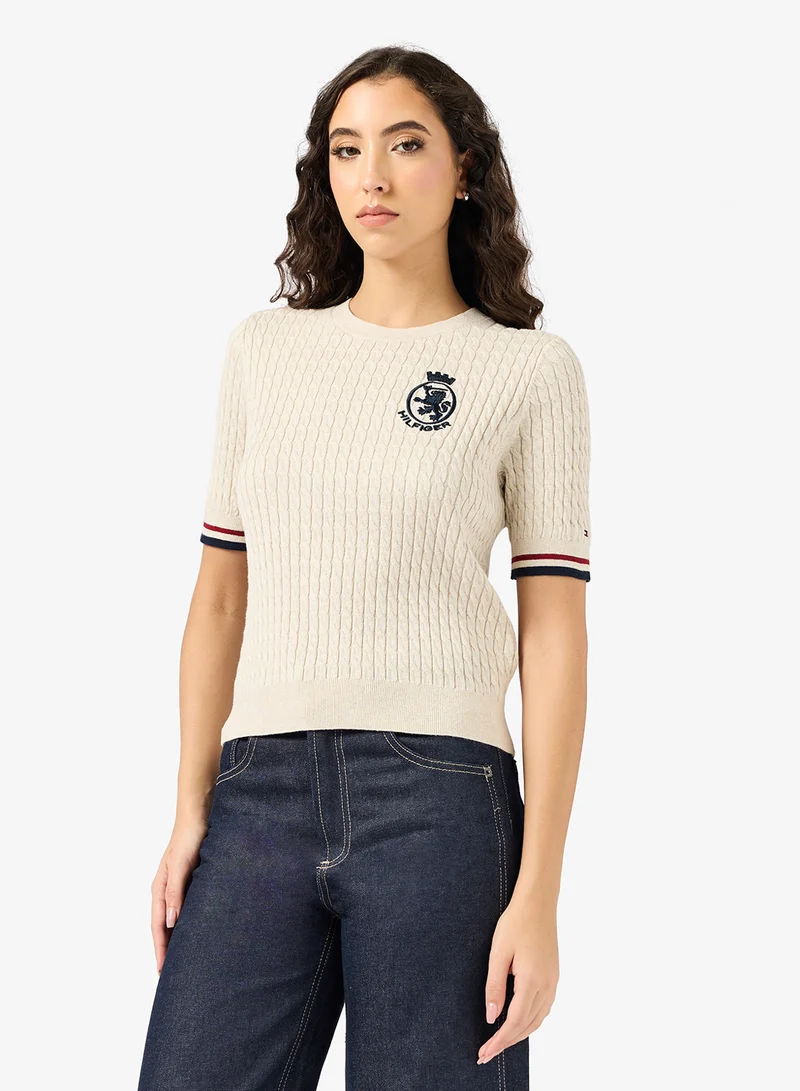 TOMMY HILFIGER Graphic Crew Neck Sweater