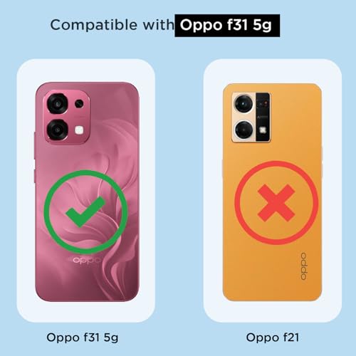 Pikkme Back Cover for Oppo F31 5G / Oppo F33 5G Mag-Safe Shockproof PC + TPU Protective Case Magnetic Support Bumper Case (Transparent Mag-Safe) - Image 4
