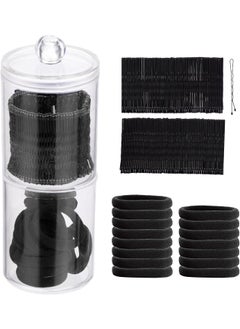 Expressions Expressions 125 Count Beauty Essentials Kit  Includes 110 Bobby Pins  15 Hair Elastics  Hair Accessories for Women Girls with Organizer 