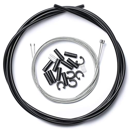 Corki Cycles Universal Bicycle Shifter Cable Housing Set for Bike Derailleus - Black - Image 1