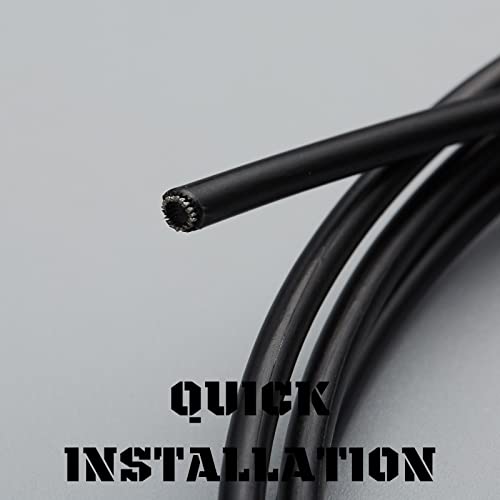 Corki Cycles Universal Bicycle Shifter Cable Housing Set for Bike Derailleus - Black - Image 4