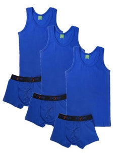 Rayan 3 - Sets  Boys/Kids Undershirt and Boxer Underwear Boy Set Dark Blue  - Image 1