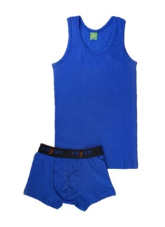 Rayan 3 - Sets  Boys/Kids Undershirt and Boxer Underwear Boy Set Dark Blue  - Image 2