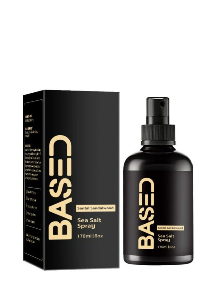 استنادا الي BASED BODYWORKS Sea Salt Spray, Natural Finish Sea Salt Spray for Hair, Gives Volume and Texture, Enriched with Seaweed and Vitamin B5, Lightweight and Non-Greasy, Paraben Free - Image 1