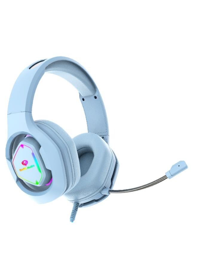 Wired Over-Ear Gaming Headsets With Mic For PS4/PS5/XOne/XSeries/NSwitch/PC(Blue)  - Image 1