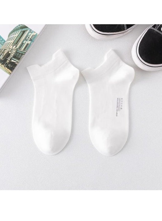 GUDOO 3 Pairs Men's Low Cut Athletic Socks 100% Cotton Sports Comfort Cushion Sports Socks Comfort Fit Breathable Sweat-Absorptive Odor-Resistant Socks - Image 5