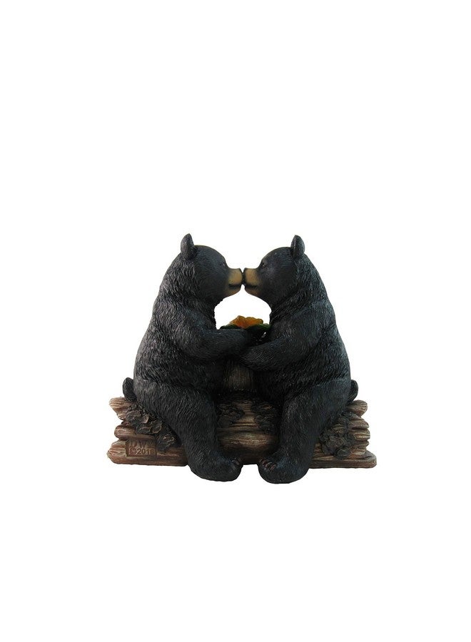 DWK "Honey Love Black Bear Couple Kissing With A Cute Sign Figurine | Love Decorations For Your Home Office And Home Decorations For Living Room | Bookshelf Decor And Home Decor Accent - 6" - Image 4