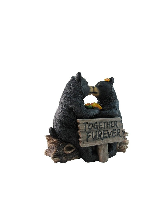 DWK "Honey Love Black Bear Couple Kissing With A Cute Sign Figurine | Love Decorations For Your Home Office And Home Decorations For Living Room | Bookshelf Decor And Home Decor Accent - 6" - Image 3