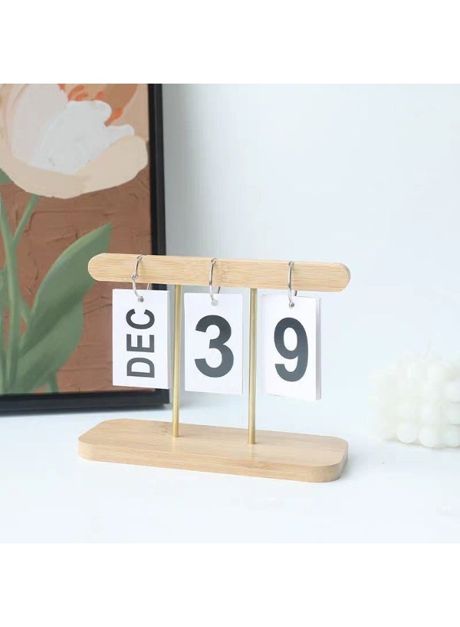 Wooden Calendar With Metal Sticks - Image 2