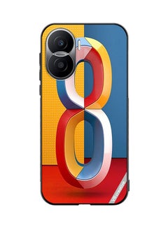 Protective Case Cover For Honor X40i Number 8 Design Multicolour
