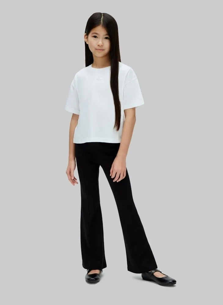 Calvin Klein Jeans Logo Waistband Flared Leggings
