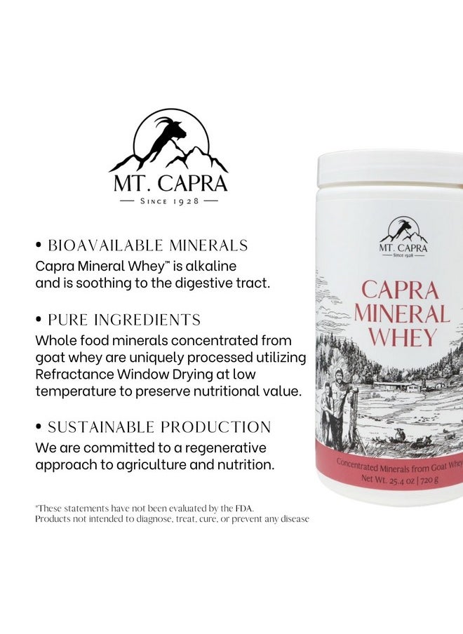 Health & Household Mt. Capra Since 1928 Capra Mineral Whey | A Whole Food, Bio-Available Mineral/Electrolyte Supplement From Goat Milk Whey, Rich In Potassium - 25.4 Ounce Powder  - Image 2