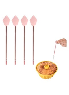 erorex Cake Test Pin (4pcs) Baking Testing Probe Cake Testing Picks Cake Doneness Tester Bread Testing Sticks Stainless Steel Kitchen Tools Cake Bread Biscuit  - Image 1