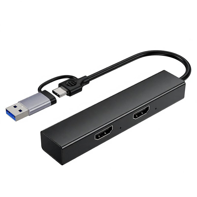 بطاقة التقاط الفيديو عالية الدقة Dual CAM Link مسجل الألعاب Dual High Definition To Type-C بدقة 1080P 60 إطار في الثانية للبث المباشر وتعليم الألعاب وتسجيل الاجتماعات الفيديو - Image 5