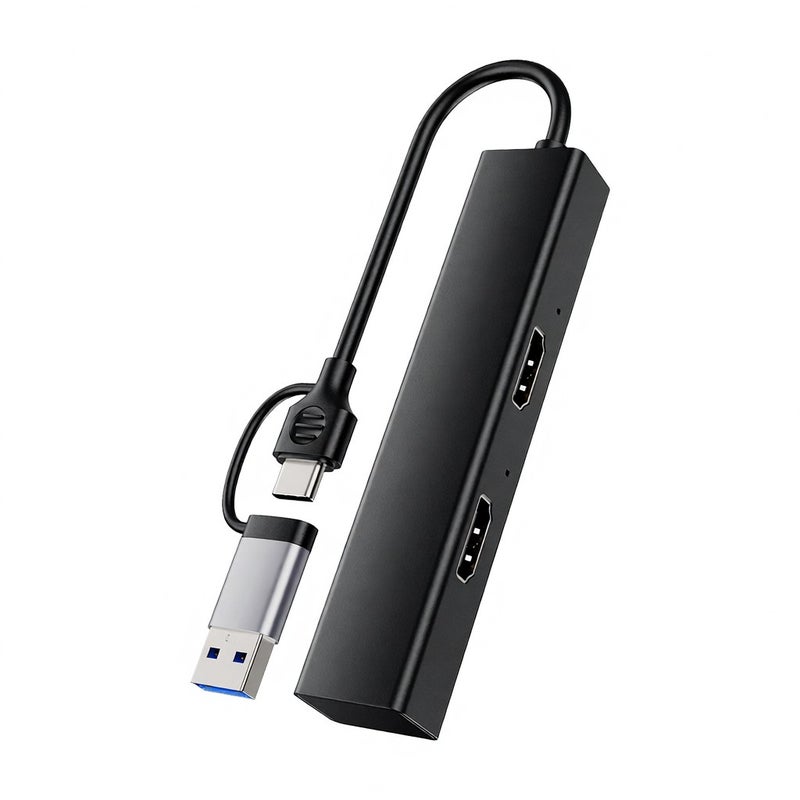 بطاقة التقاط الفيديو عالية الدقة Dual CAM Link مسجل الألعاب Dual High Definition To Type-C بدقة 1080P 60 إطار في الثانية للبث المباشر وتعليم الألعاب وتسجيل الاجتماعات الفيديو - Image 3