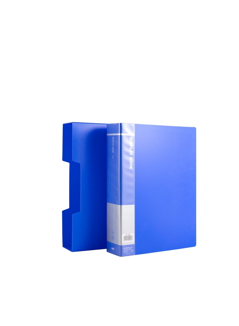 Deli كتاب عرض مكتبي Deli E5007 كلاسيك A4-100P - غلاف PP - ألوان متنوعة: أخضر، أزرق، أسود - مثالي للعروض وتنظيم الوثائق - Image 4