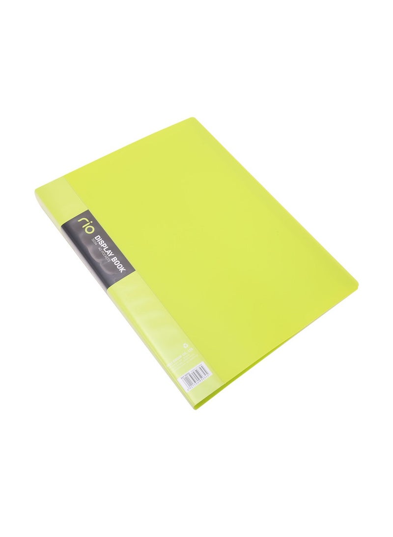 Deli كتاب عرض مكتبي Deli E5007 كلاسيك A4-100P - غلاف PP - ألوان متنوعة: أخضر، أزرق، أسود - مثالي للعروض وتنظيم الوثائق - Image 5