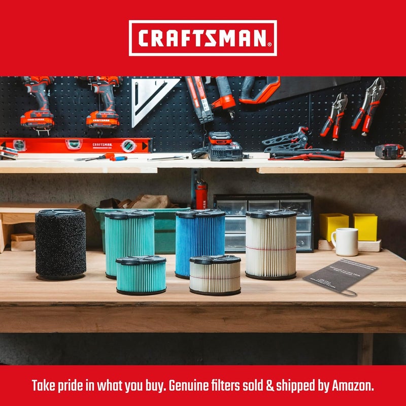 CRAFTSMAN CRAFTSMAN CMXEVBE17595 16 Gallon 65 Peak HP Wet Dry Vac HeavyDuty Shop Vacuum Wet and Dry with Filter Dust Bag Hose and Attachments for Home Projects  Renovations - Image 5