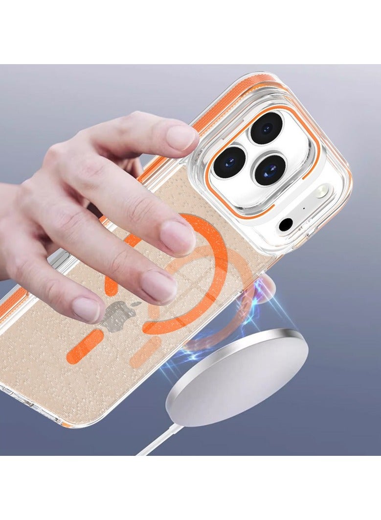 general Compatible with iPhone 17/17 Air/17 Pro/17 Pro Max phone case frame stand magnetic attraction phone case - Image 2