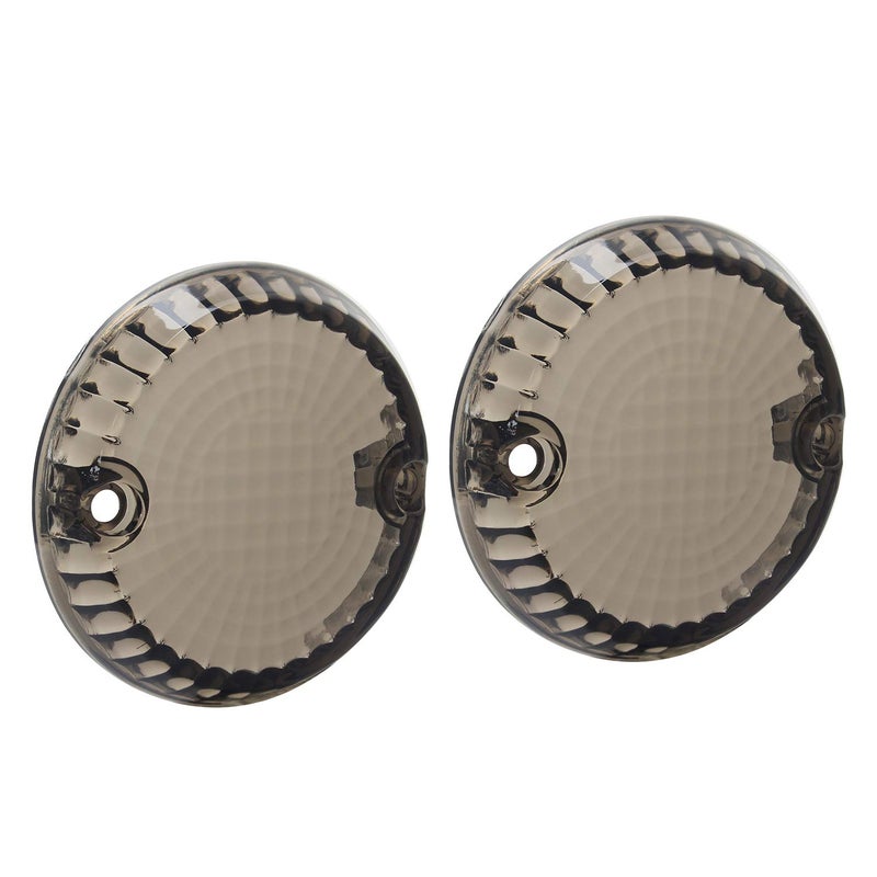NTHREEAUTO 287 Inch Smoked Turn Signal Lens Cover Compatible with Kawasaki Vulcan W650 Zephyr Eliminator