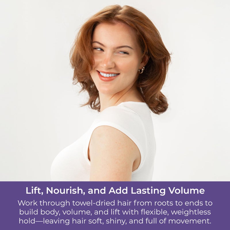 CIBU Volumizing Mousse | Travel Size Fine Hair Thickening Mousse | Strong Hold | Ultra Lightweight | Shine | Nutrient-Rich Aloevera, Rice Protein, Sunflower Seed Extract | 9oz - Image 5