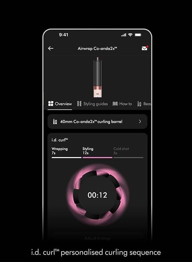 دايسون مجفف ومصفف متعدد الاستخدامات Airwrap Co-anda2x - مستقيم + مموج (وردي سيراميك / ذهب وردي) - Image 5