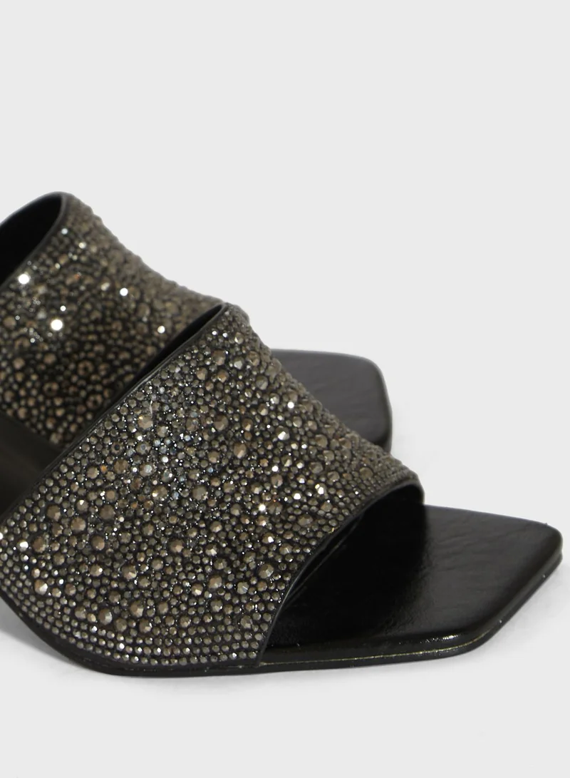FYOR One Strap Mid Heel Sandals
