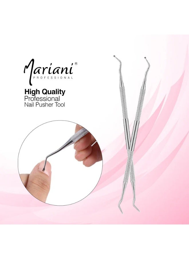 مارياني أداة دفع بشرة الأظافر الاحترافية المصنوعة من الفولاذ المقاوم للصدأ Mariani 724 قطعة واحدة - Image 4