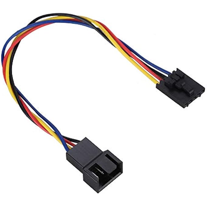 rayihni 1 5PCS 5PIN TO 4PIN ADAPTER CABLE, 4 PIN TEMPERATURE CONTROL FAN INTERFACE CONNECTOR CONVERTER SUPPORT PWM TEMPERATURE CONTROL SPEED REGULATION COMPUTER DEDICATED FAN CABLE - Image 1