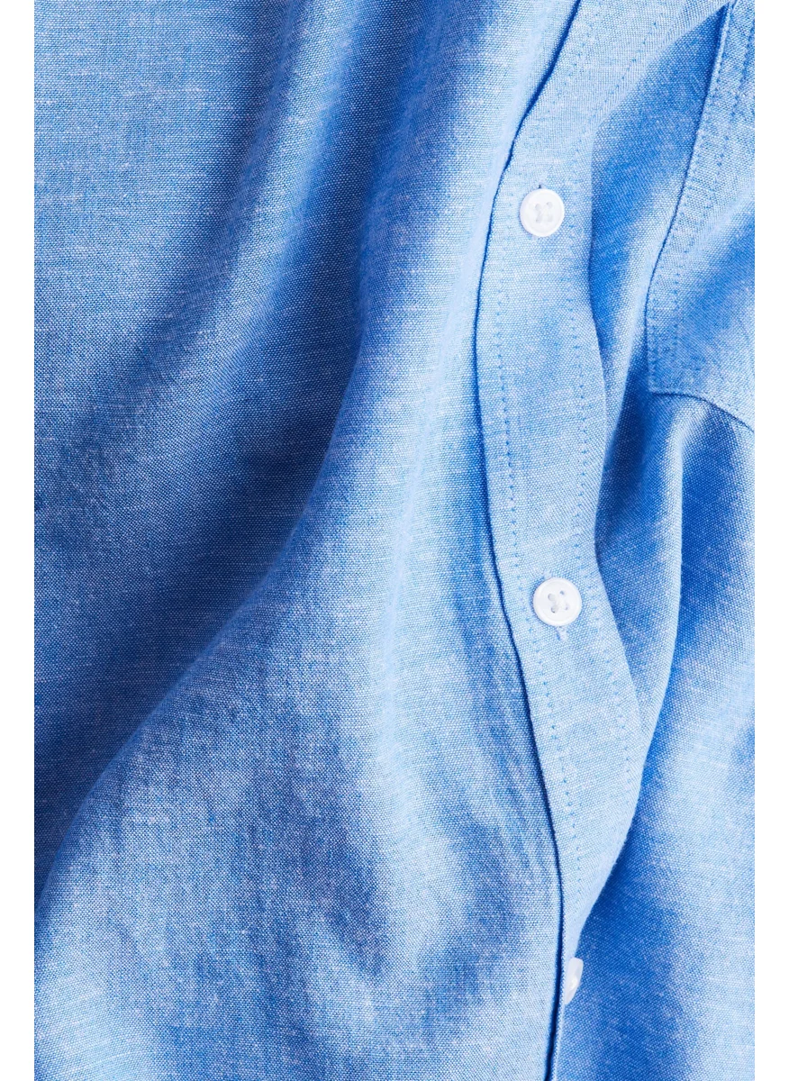 اتش اند ام Linen-Blend Shirt