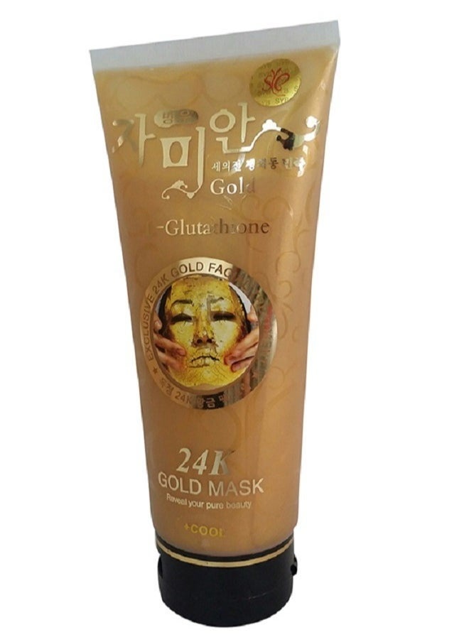24كاي جولد قناع علاج الوجه الكوري عيار 24 قيراط L-Glutathione المضاد للشيخوخة 220 مل  - Image 2
