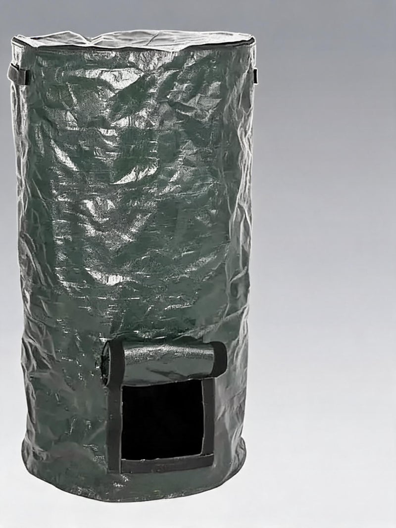 Compost Bin 35×60 Cm With Viewing Window - Heavy-duty Handle Reusable Compost Bag for Home Garden And Organic Waste Management - Image 2