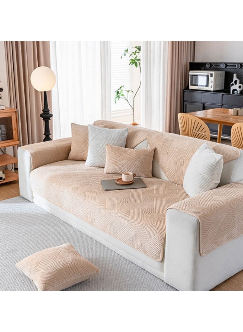 KUYING New Short Plush Sofa Mat 110-240cm