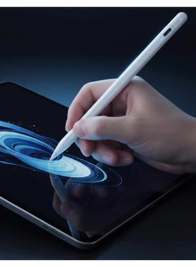 ستايلس قلم استايلس نشط لـ Apple Pencil و iPad – قلم سعوي Bluetooth للرسم الدقيق مع ميزة مقاومة الأخطاء وبدون جيروسكوب - Image 1