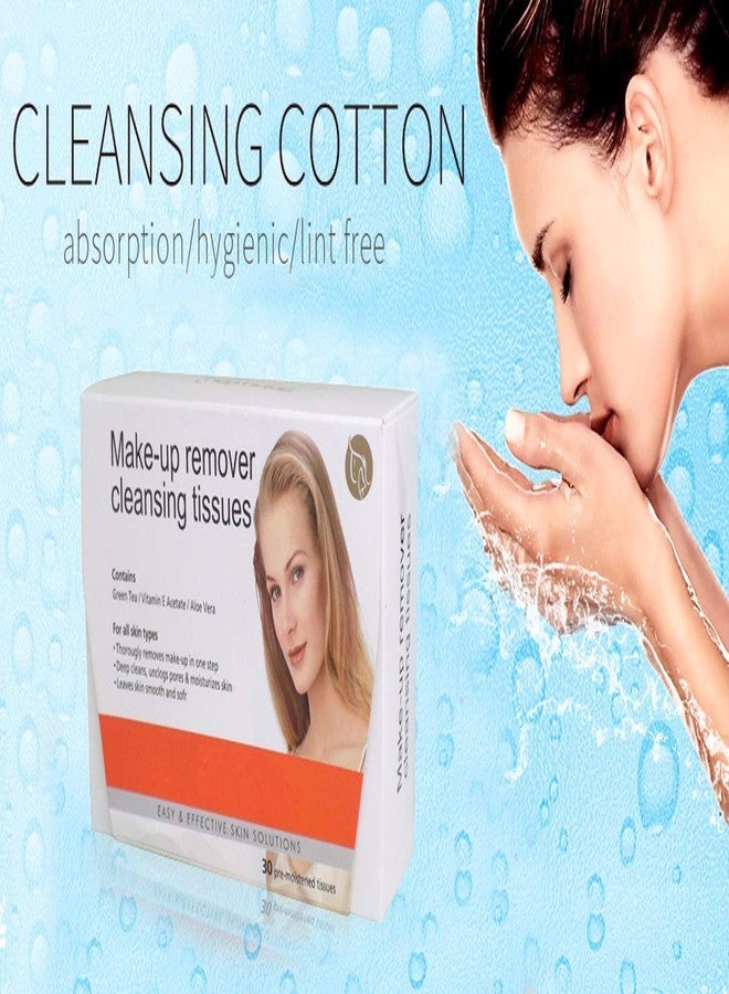 Glan مجموعة غلان من 4 مناديل مبللة للوجه للنساء لتنظيف الوجه عبوة 1 (مناديل مبللة-8) - Image 4