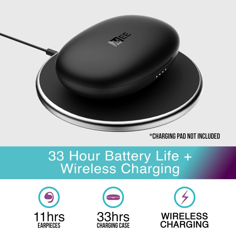 MEE Audio سماعات أذن مريحة للرياضة MEE audio AirHooks Pro اللاسلكية الحقيقية مفتوحة الأذن - سماعات أذن بلوتوث مقاومة للعرق وغير معزولة لتجارب رياضية أكثر أمانًا والجري - Image 3