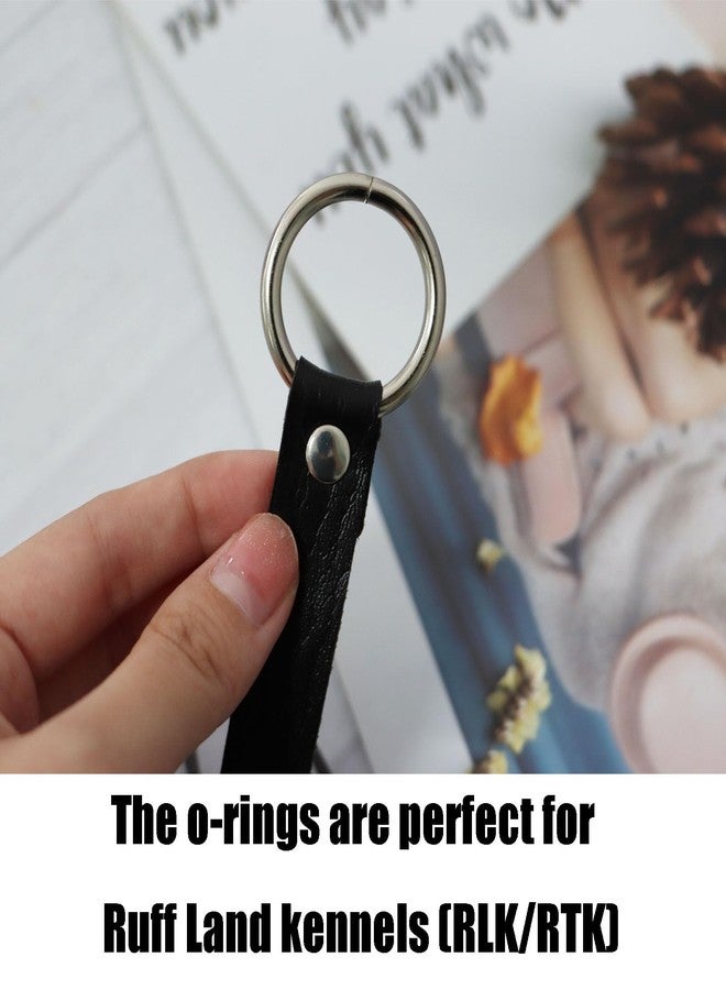 JILINWEI Dog Kennel Fan Hanging Utility Straps for Ryobi P3320 Fan Holder,Waterproof Dog Crate Fan Strap with O-Rings to fit a Ruffland Kennel and Hold Your Ryobi P3320 Fan,Black - Image 3