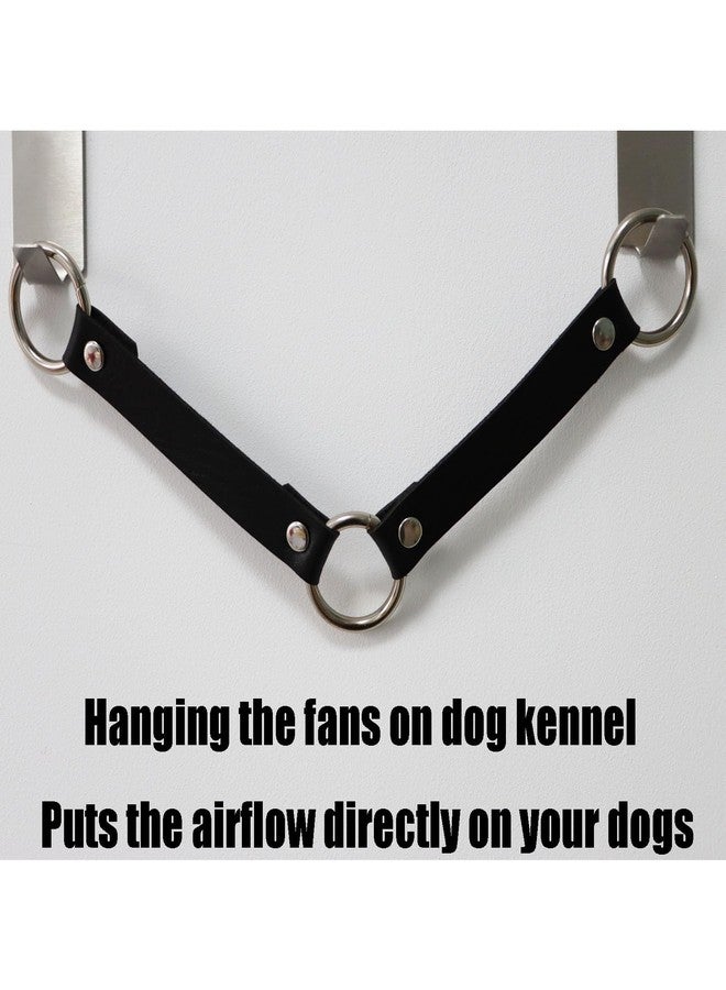 JILINWEI Dog Kennel Fan Hanging Utility Straps for Ryobi P3320 Fan Holder,Waterproof Dog Crate Fan Strap with O-Rings to fit a Ruffland Kennel and Hold Your Ryobi P3320 Fan,Black - Image 5