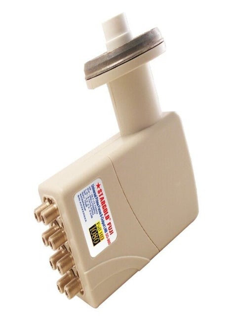 Full Hd Fuji Octo Lnb Universal Prime Focus High Performance Digital Reception With Gain 70Db Low Visual Impact L.O 9.75 10.60Ghz Outstanding Linearity Waterproof