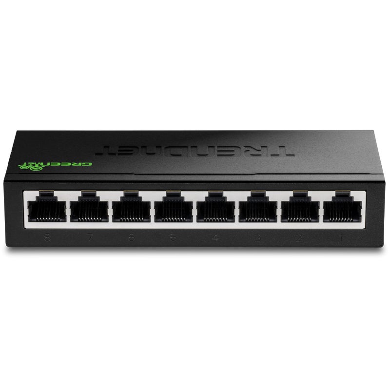 TRENDnet 8-Port Mini Gigabit Switch, TEG-S80g, Ethernet Splitter, NDAA + TAA Compliant, Desktop Metal Ethernet Network Switch, 8 x Gigabit Ports, Fanless, Lifetime Protection, Black - Image 5