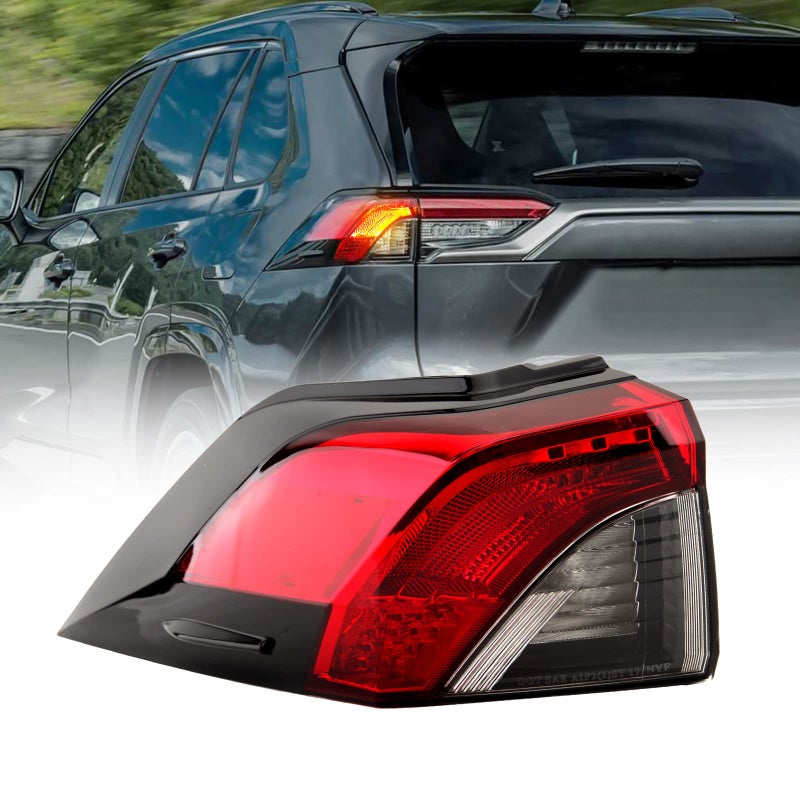 Clidr Tail Light for Toyota RAV4 2019 2020 2021 Outer Rear Brake Lamp Replace 815500R090 TO2805148 Driver Side Left